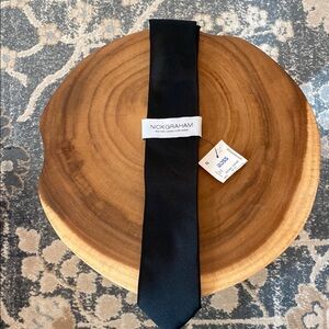 Nick Graham Black Silk Tie